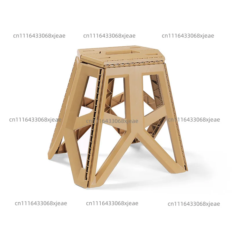 Multifunctional Collapsible Camping Stool Portable Plastic Bench Hiking Garden Beach