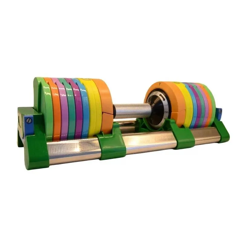 Adjustable Dumbbell Set 20kg Steel Plastic Portable Home Fitness Strength Training Full Body Workout Weight