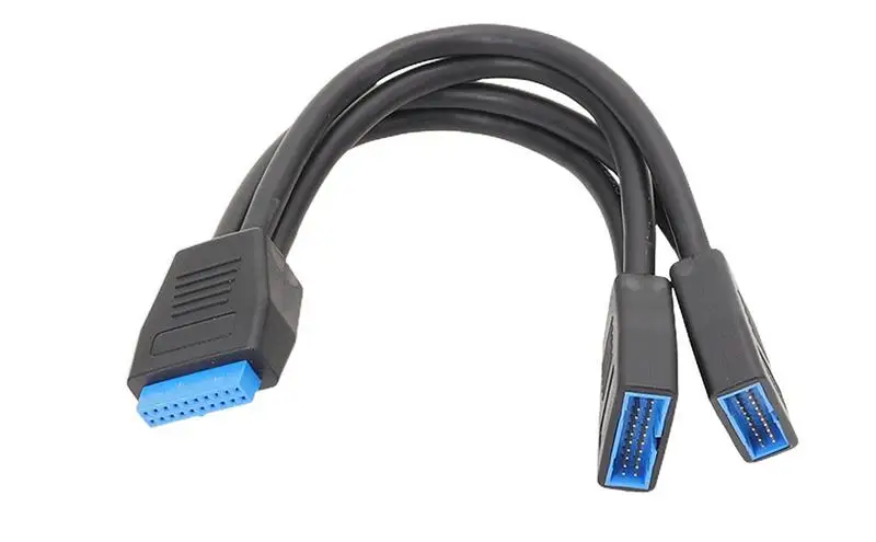 2 Port USB 3.0 Female to 20 Pin Header Motherboard Cable Internal Connection Dual Port USB 3.0 19 Pin Y Splitter Cable