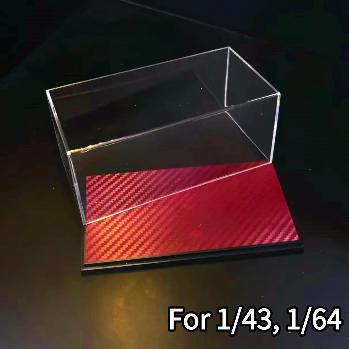 Acryl Display Box 5.8 "x2.8" voor Schaal 1:43 1:64 1:87 Auto Model Collectible Storage Case Figuur miniatuur DIY Gebouw Diorama