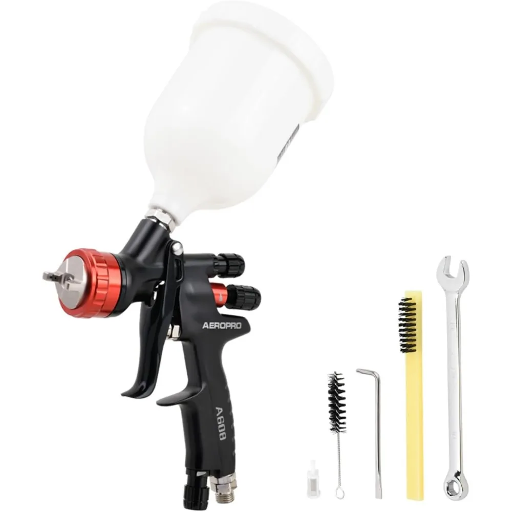 

HVLP Air Spray Gun 1.3mm Nozzle 600cc Cup Automotive Paint Gun for Car Body Repair Touch Up Primer Top Coat