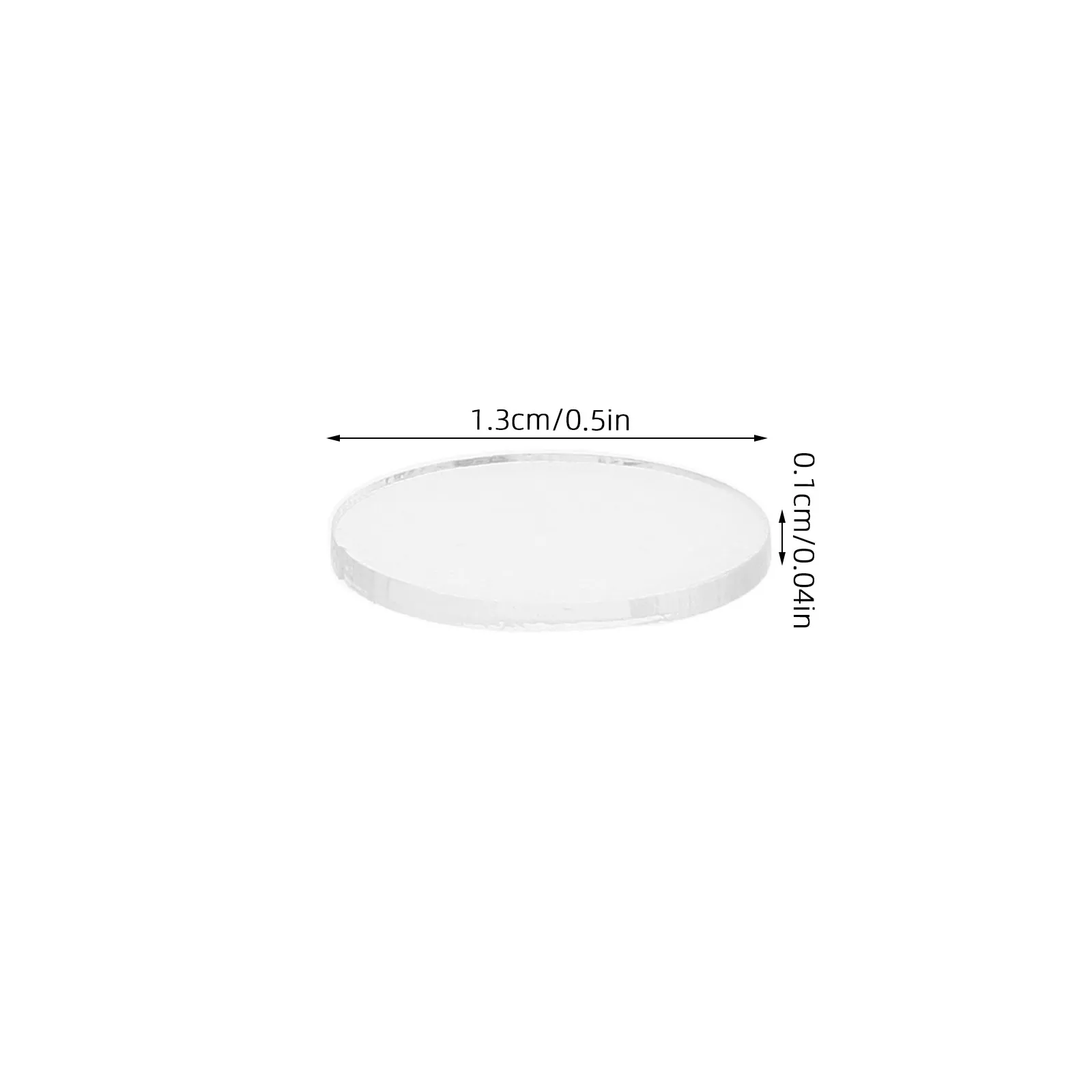 20Pcs Plastic Pool Cue Tip Pads Replacement For Cue Maker Transparent Spacer Discs Inch Billiards Snooker