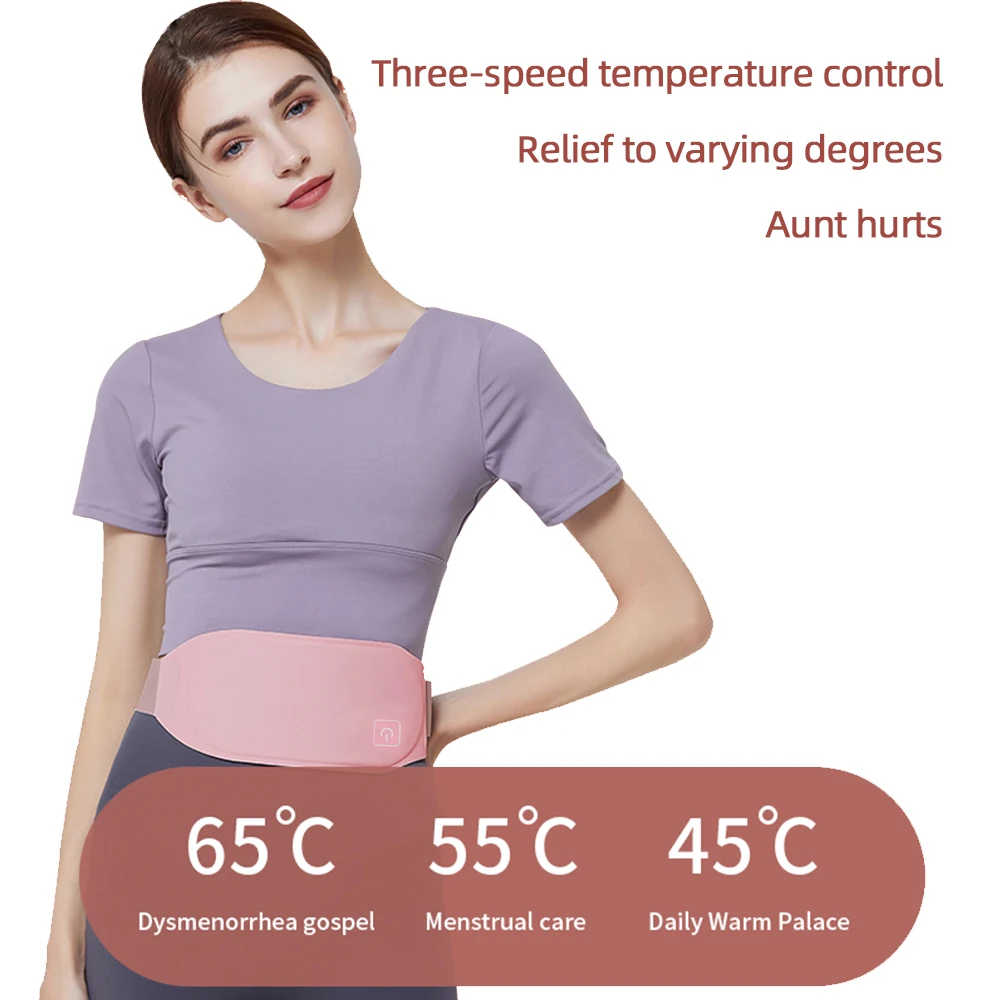 New Menstrual Heating Pad Smart Warm Palace Belt Hot Massager Relief Waist Pain Cramps Abdomen Warming Waist Belt Device