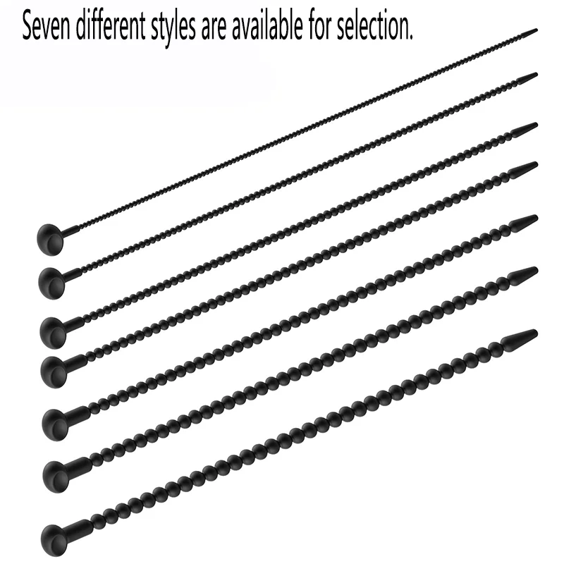 7 أحجام لينة سيليكون مجرى البول موسع الحصان العين عصا القضيب قضيب الذكور الاستمناء انسداد محفز القسطرة الجنس لعب للرجال