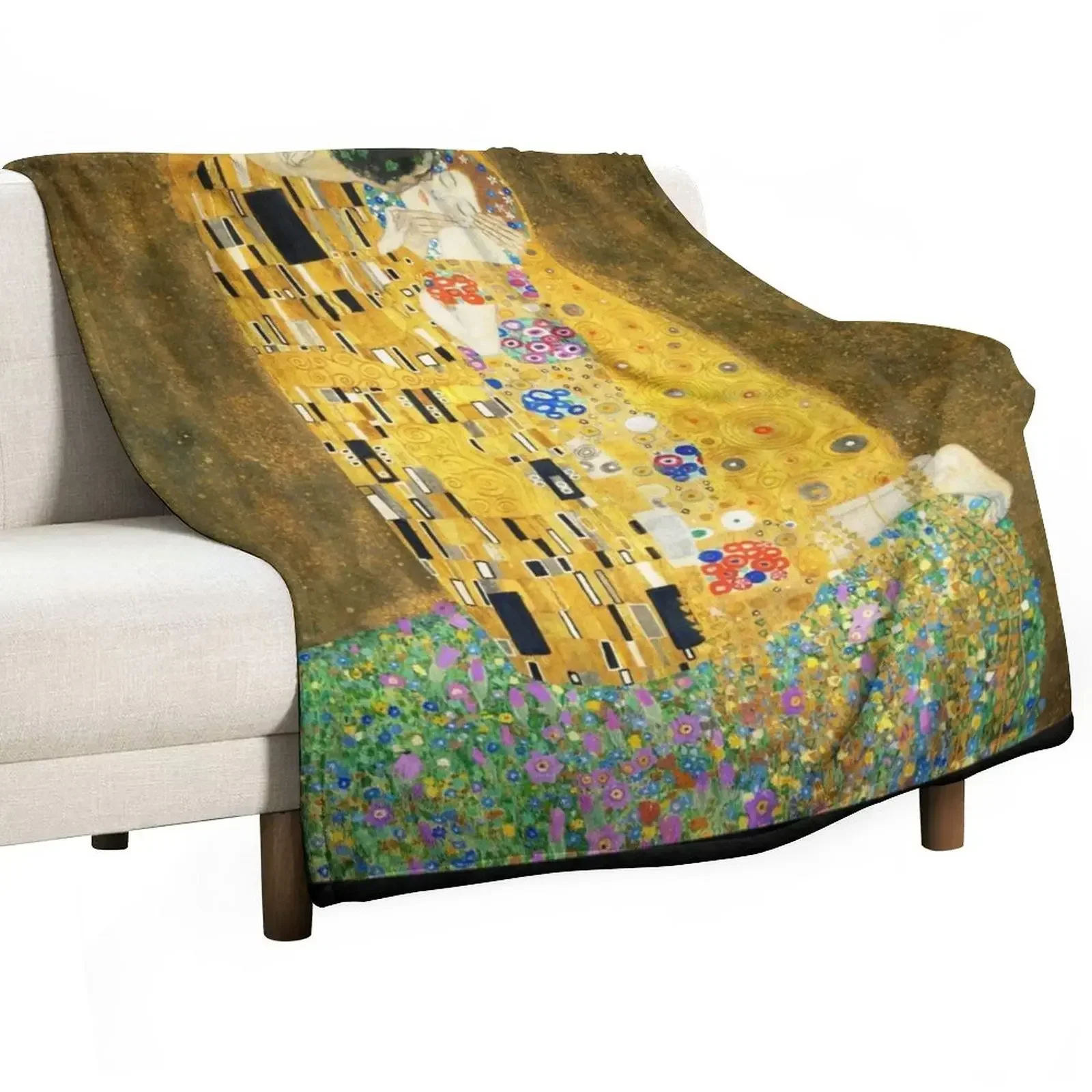 

Gustav Klimt The Kiss Throw Blanket Decorative Sofas cosplay anime halloween Blankets