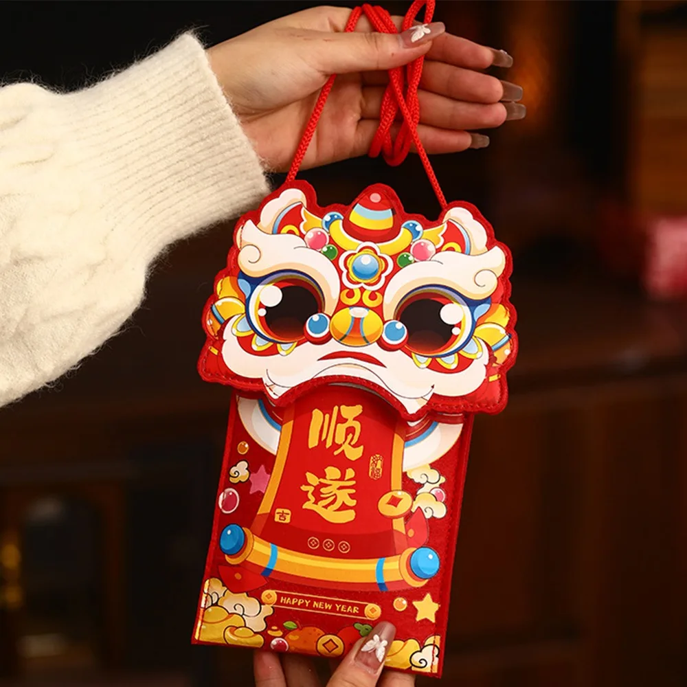 

2026 Horse Year New Year Red Envelope Cartoon Chinese Style Money Pocket Hongbao Blessing Lucky Money Bag Spring Festival