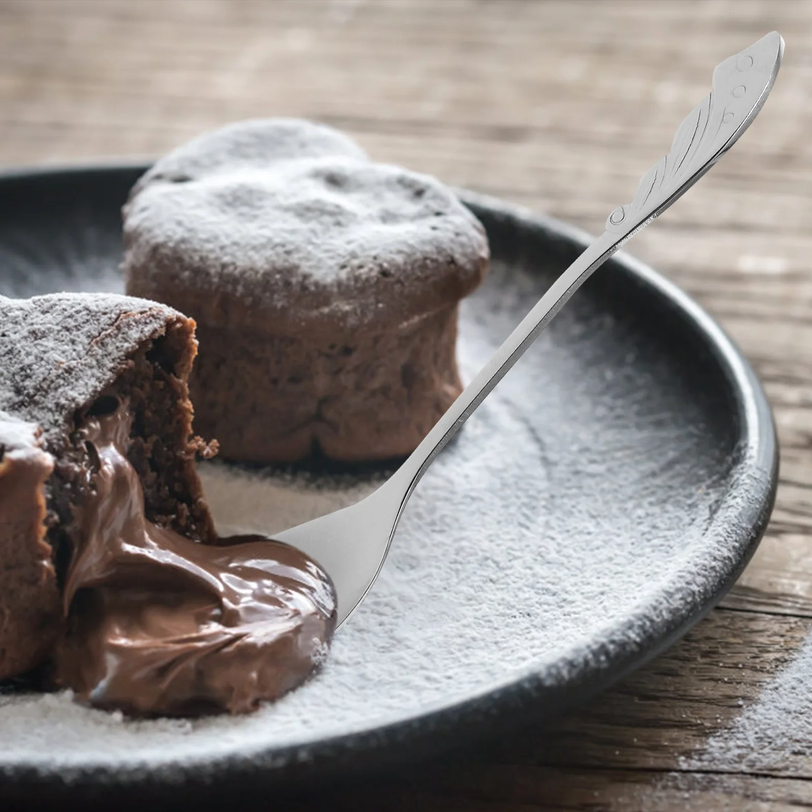 ملعقة قهوة من الفولاذ المقاوم للصدأ اثارة ملعقة للشاي اسبريسو الحلوى شرب خلط مقبض طويل أداة المطبخ تألق #5