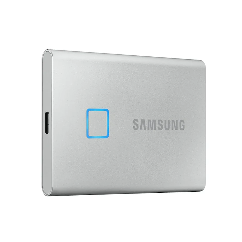 SAMSUNG Portable SSD T7 Touch USB 3.2 1TB 2TB Type-C External Solid State Drive Fingerprint Security External SSD for PC Laptop