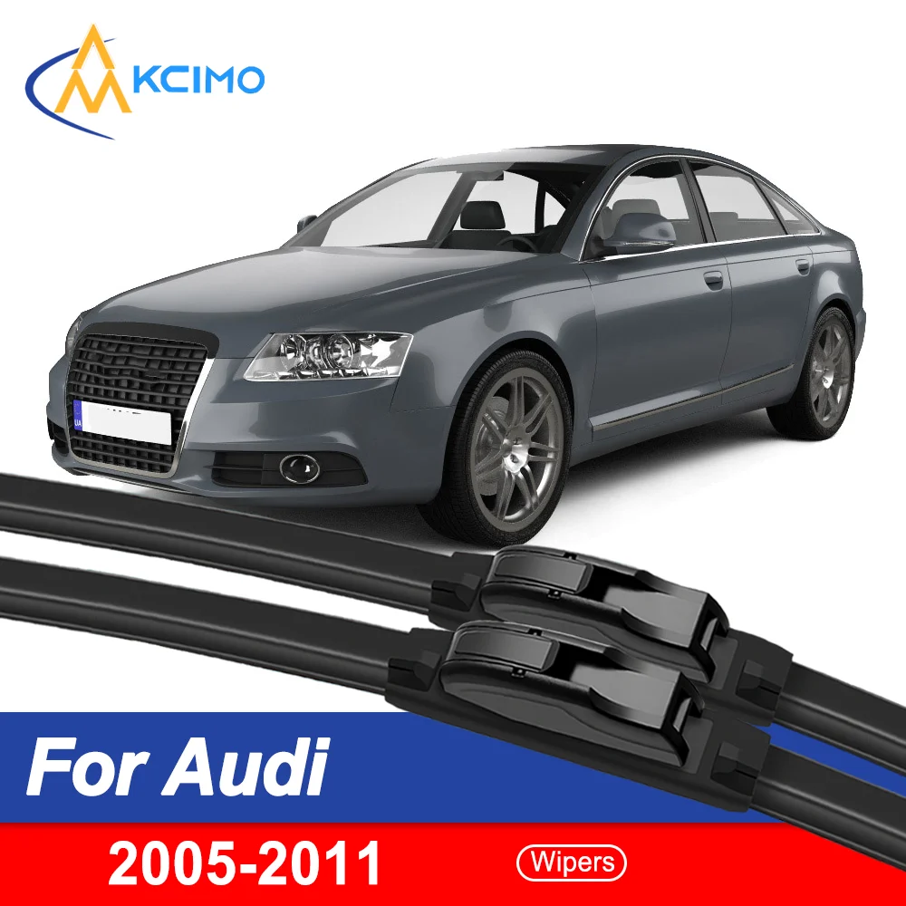 

High Performance Front Windshield Wiper Blades for Audi A6 C6/4F 2005-2011 All-Season Quiet Drive Auto Replacement Accessories