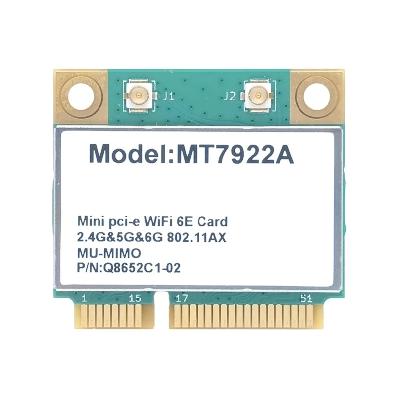 

MT7922A Internal Networking Card BT5.2-compatible WiFi 6E 6Ghz Wireless Adapter