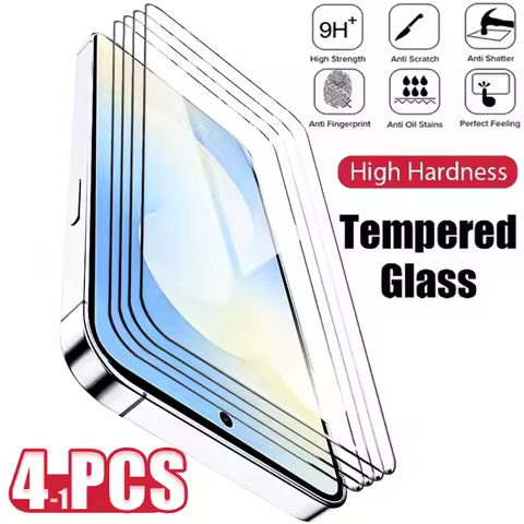 1-4PCS HD Tempered Glass For Samsung Galaxy S25 S24 S23 S22 S21 S25+ S24+ S23+ S22+ S21+ Edge FE Ultra Plus 5G Screen Protector