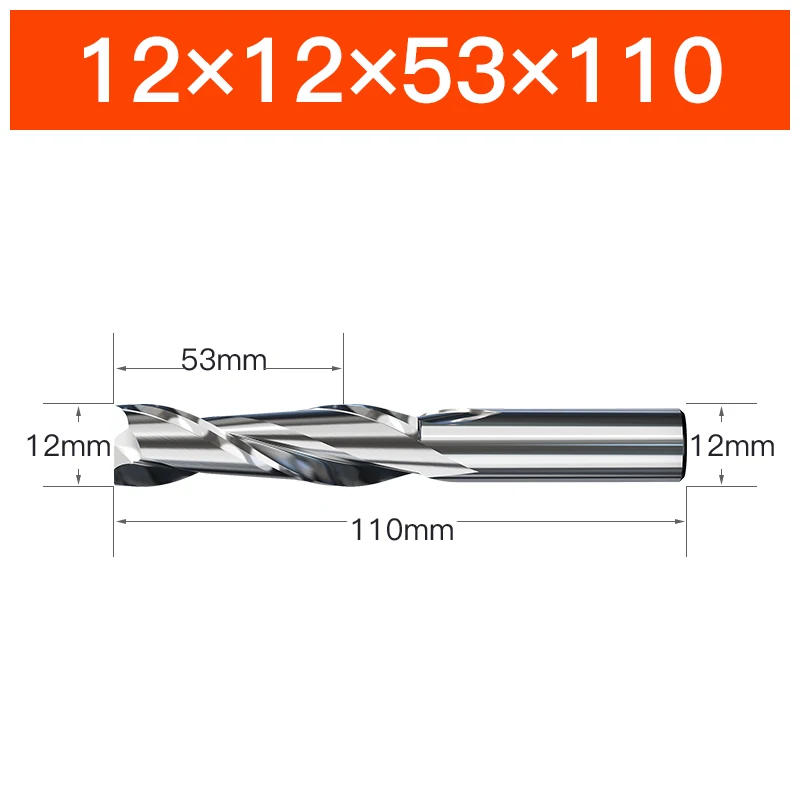 HUHAO 4 6 8 20 mm HRC65 Fräser HSS M2 Schaftfräser Hartmetall 2 Nuten Spiralfräser CNC-Werkzeuge für Aluminium und Edelstahl