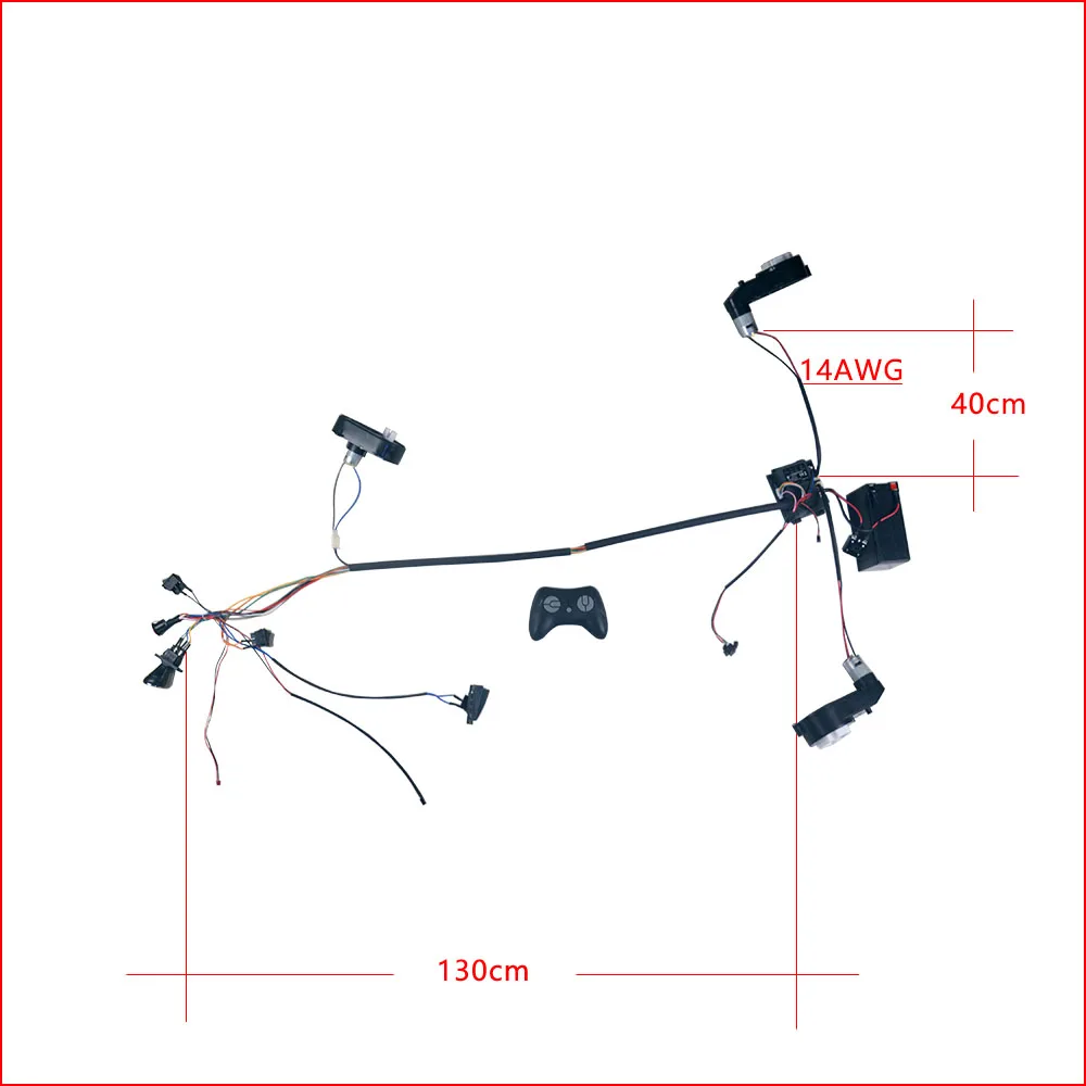 HY2005RX-24V/40A High power line 12V/24V of children's electric vehicle with remote control vehicle harness