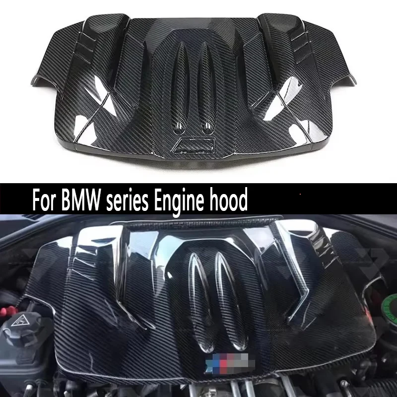 

For BMW series M5 F10 F18 M6 F06 F12 F13 Dry Carbon fiber engine hood Replacement installation engine hood cover plate body kit