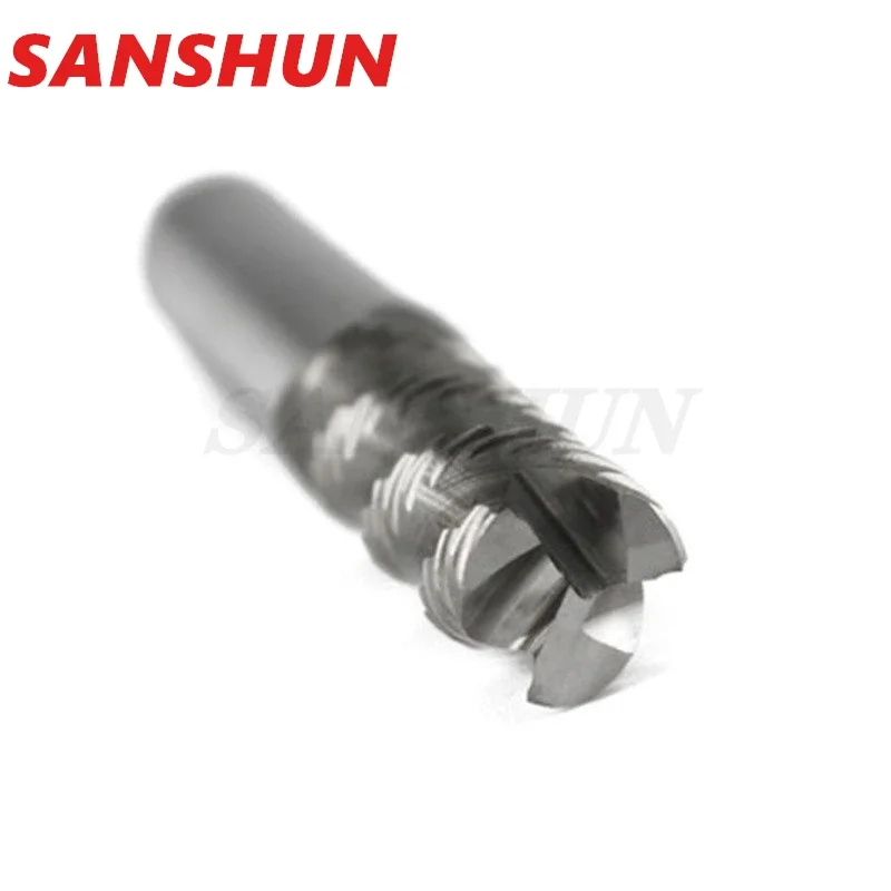 HRC55 4 Flute Coated Carbide Coarse Pitch CNC 3 Flute Lapped 45 Degree Helix Carbide Aluminium Ripper Carbide roughing end mill