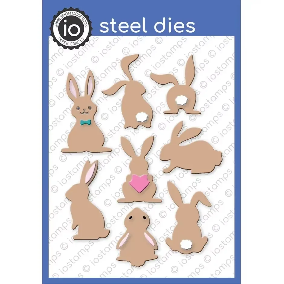 Happy Easter Metal Cutting dies And Stamps For Scrapbooking Stencil Embossing Mold DIY Paper Cards Craft