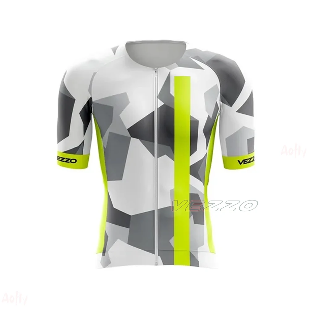 VEZZO 100%Polyester Professional Bike Short Sleeve Jersey Couples MTB Cycling Clothing Ropa Ciclismo Road Go Pro Bicycle Tops