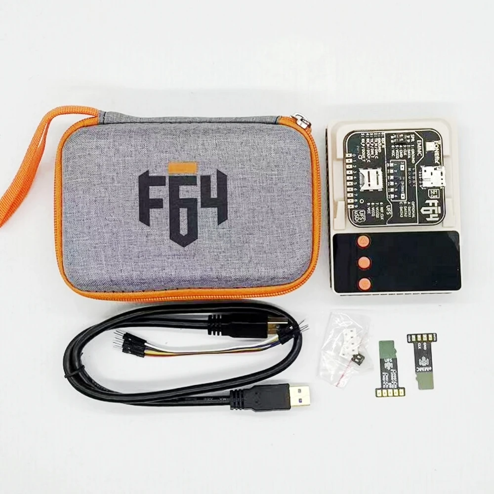 2025 F64 صندوق Jtag Flash 64 Lite Ultra Tool الأصلي Z3x مجموعة كاملة EMMC UFS BGA ISP محول مأخذ التوصيل صندوق JTAG سهل