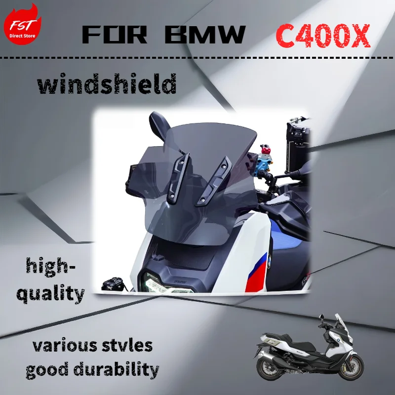 

For BMW C400X windshield modification, heightening and widening motorcycle modification parts