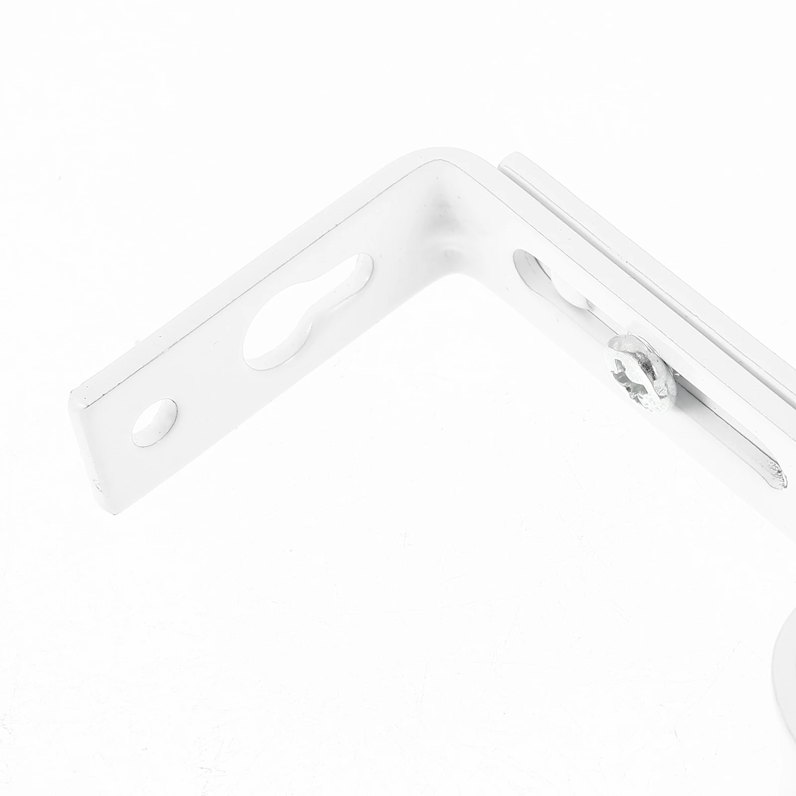 

2pcs Curtain Rod Bracket Adjustable 18-22mm White Holders Sturdy Easy Install Vintage Style House Decoration