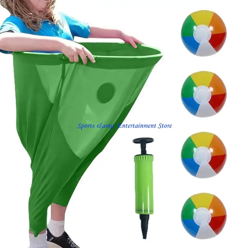 

G7NF Giants Упругие штаны с шариками на открытом воздухе Sensory Tosring Game Toy antouring