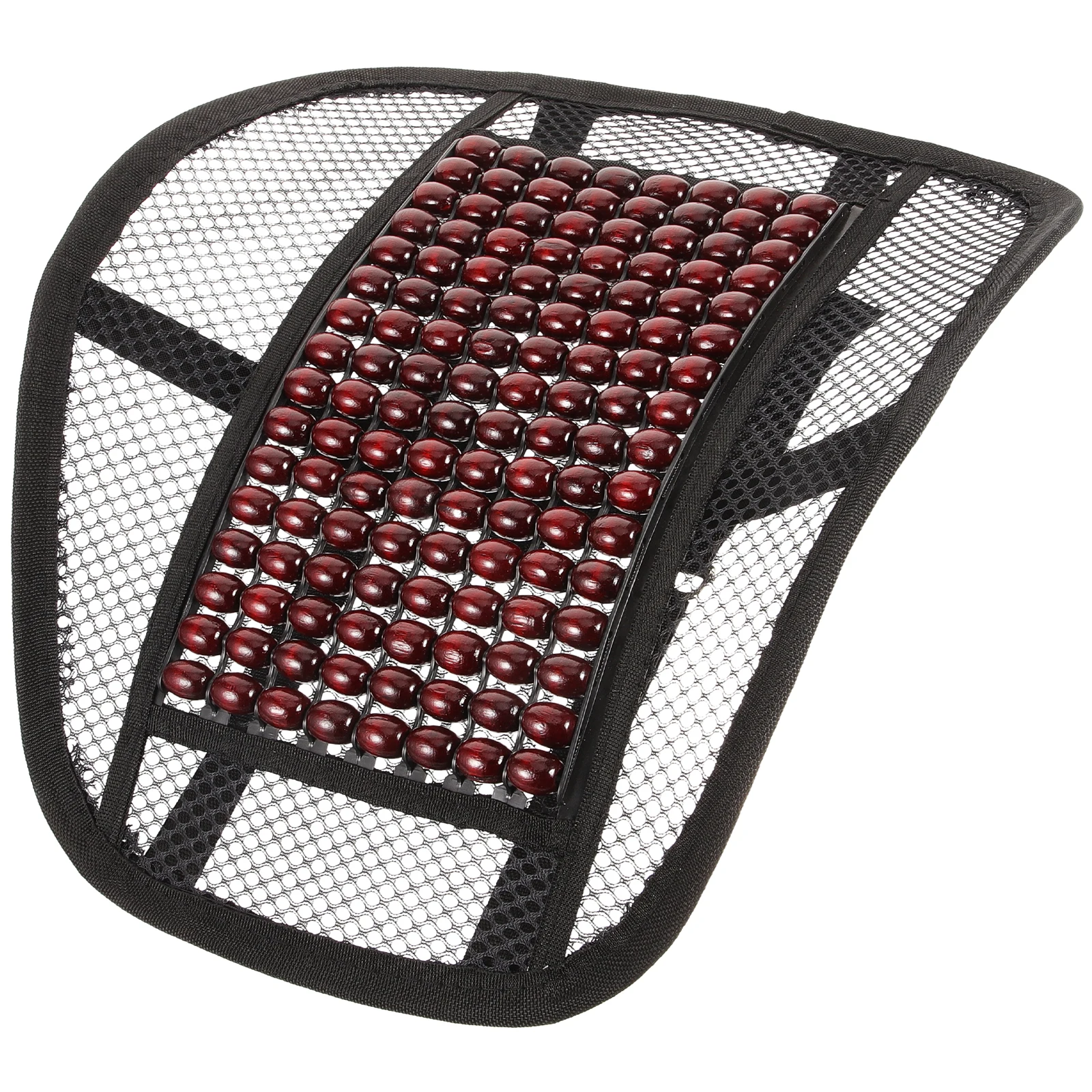 

Waist Massage Pad Wood Beads Grid Backrest Cushion for Chair Car Office Lumbar Support Pillow Relief Pain Stretcher Durability