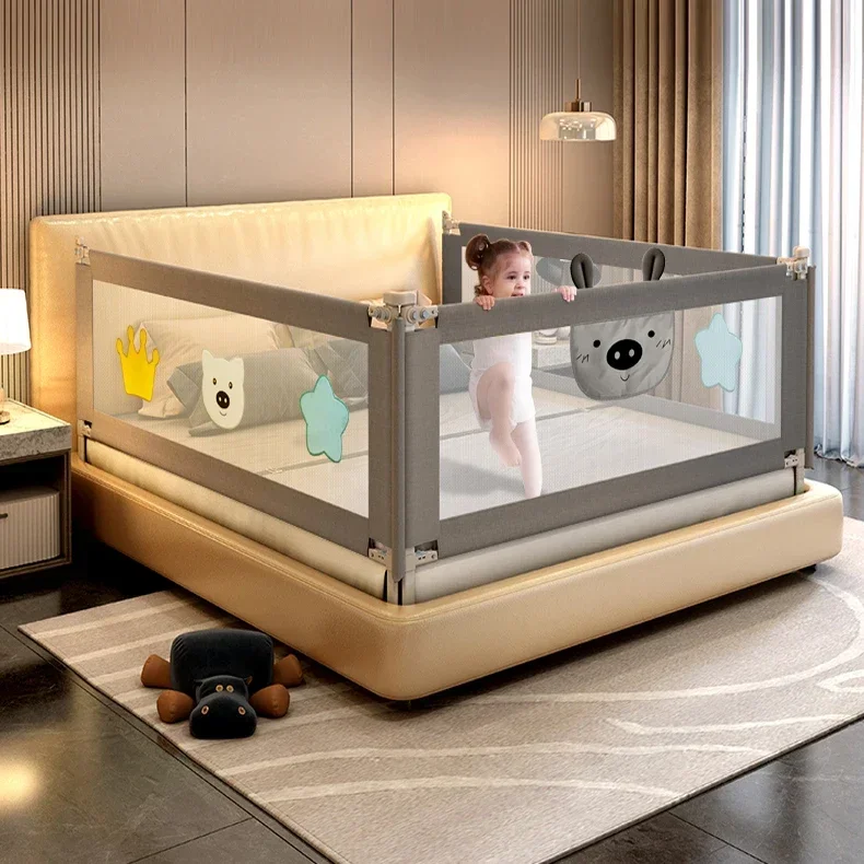 Veiligheid Baby Draagbaar Bed Hek Frame Bescherming Peuters Bedbeschermer Volwassen Opvouwbare zijbedrails voor baby