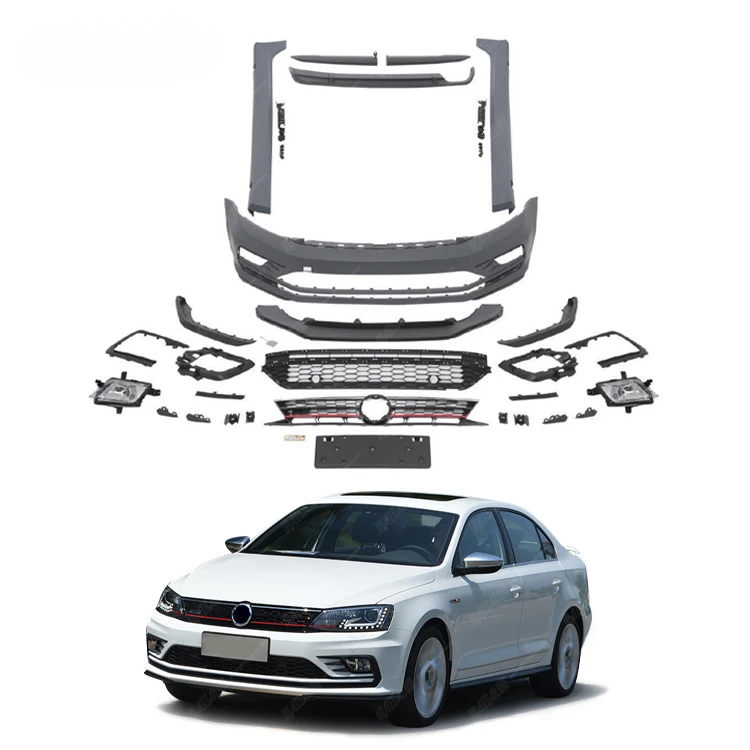 Factory Price GLI Style Body Kit For Volkswagen Sagitar 2015 With Front Bumper Front Lip Side Skirts