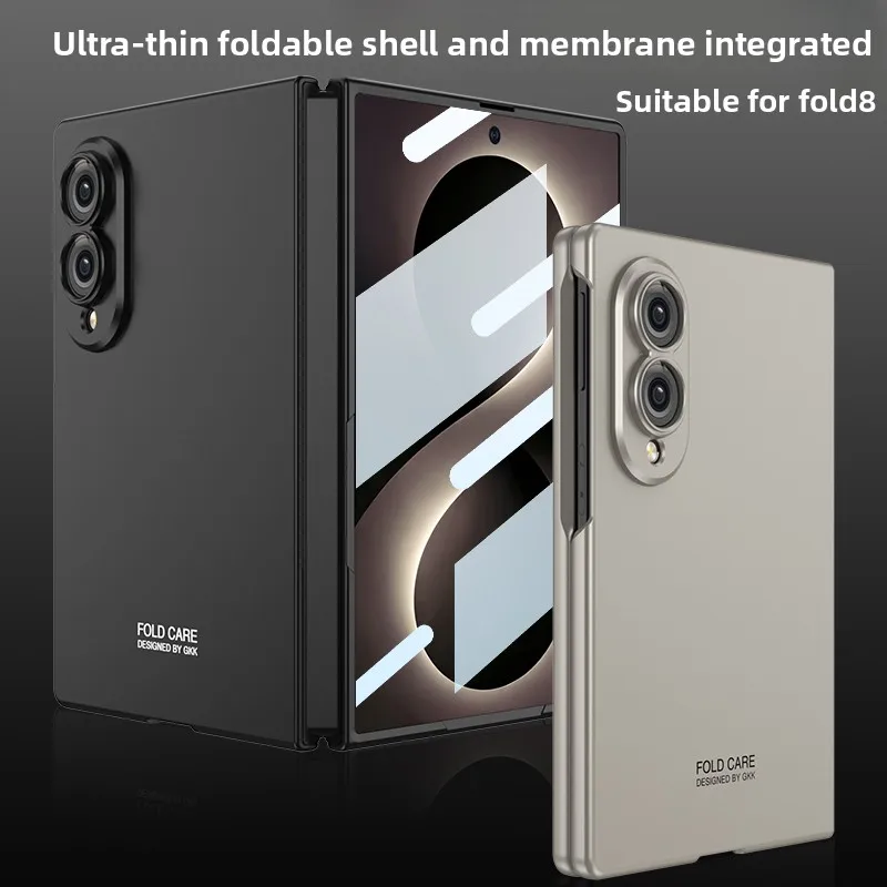 Custodia sottile opaca in PC per Samsung Galaxy Z Fold 8 Ultra Fold 8 7 con protezione antiurto integrata per lo schermo