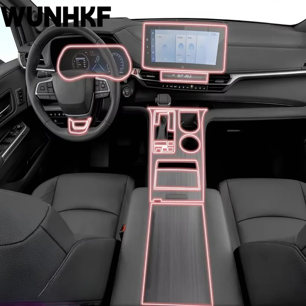 Dashboard Multimedia Navigation Transparent Anti-Scratch Protection Film Modification For Toyota Sienna Deluxe edition 2024-2025