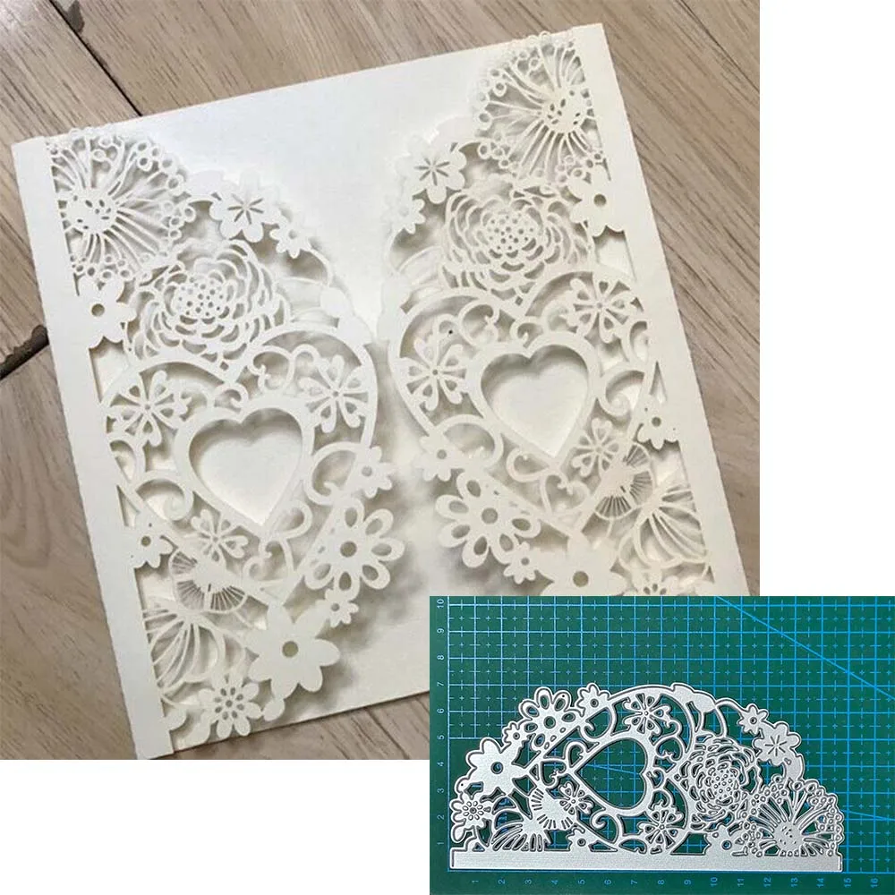 Lace greeting card metal cutting dies Scrapbooking decoration paper craft knife mould blade punch template Embossing stencils