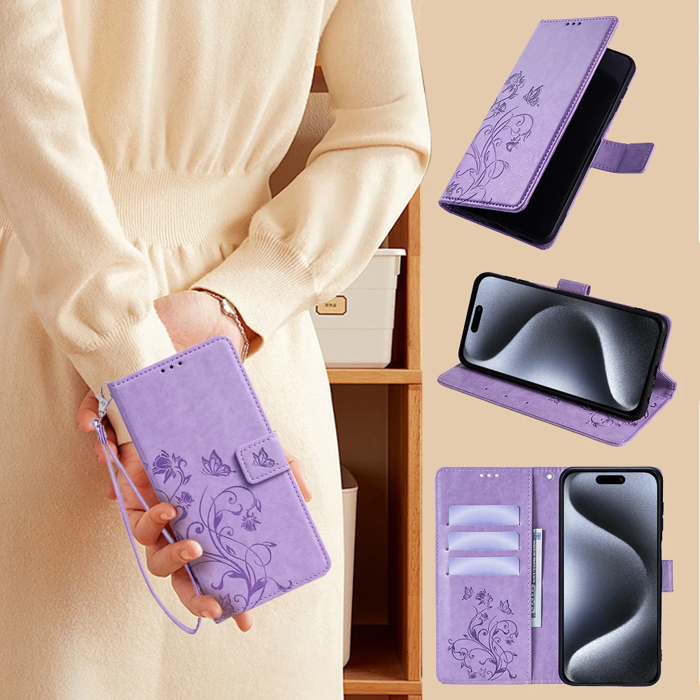 

PU leather Magnetic snap fastener Viewing stand Phone Case for vivo V60 Lite 5G X300 X200 FE Y400 V60 5G Cases Fundas Protection