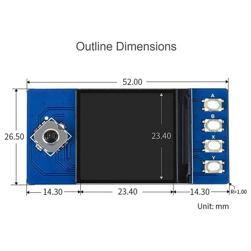 Waveshare 2X 1.3 Inch LCD Display For Raspberry Pi Pico, IPS Screen Display Module, 65K RGB Colors, 240X240 Pixels view 5