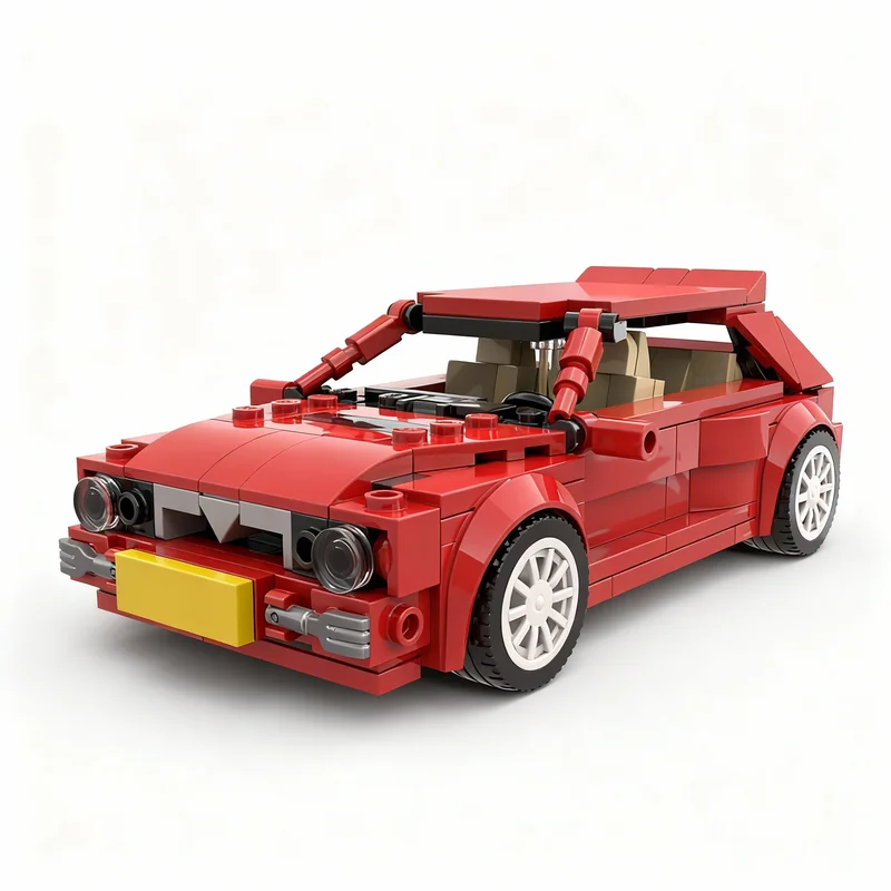 379-teiliger MOC Lancia Delta Integrale Evoluzione II City Champions Modellbausatz Architektur-Spielzeug Weihnachtsgeschenke Bildungsspielzeug