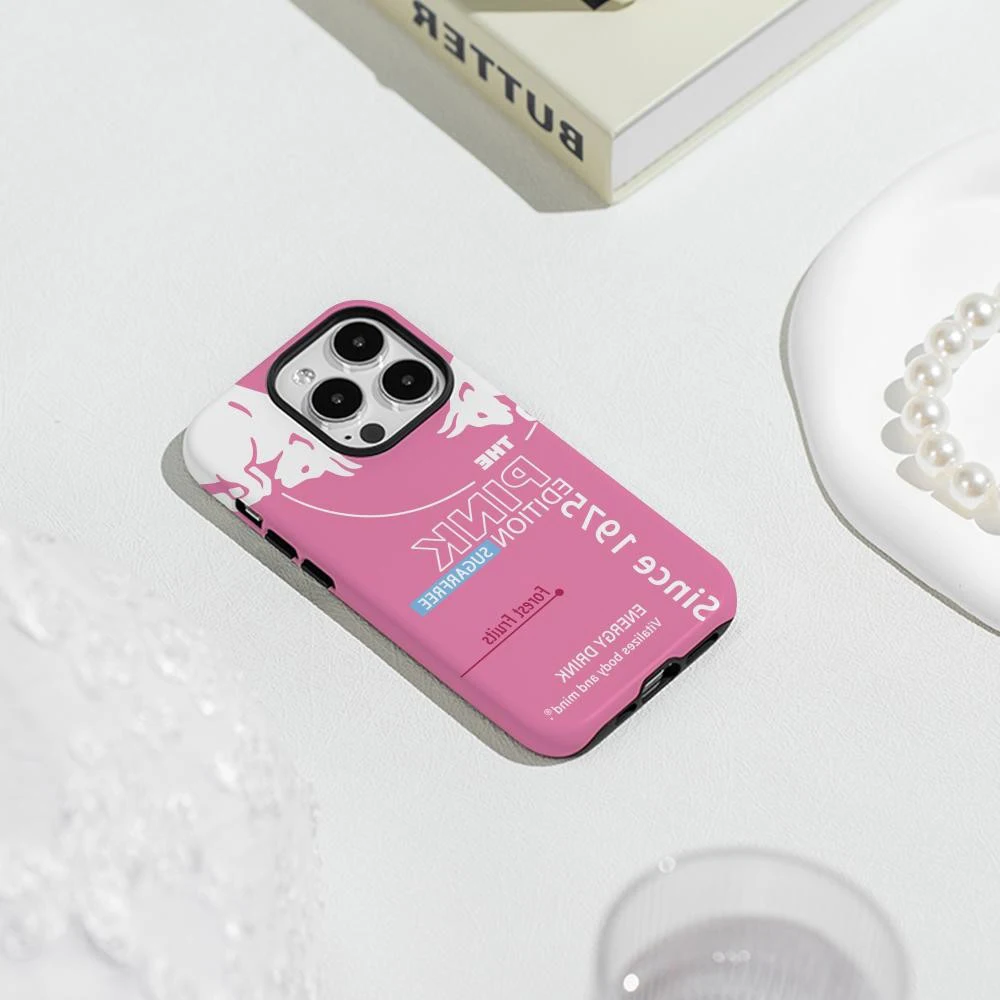 Funda de teléfono para New Bulls Drink diseño elegante iPhone 17 16 15 14 13 12 11 X XS XR XSMAX 7 8 Air Pro Max Plus cubierta de doble capa