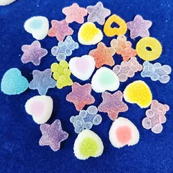 Kit de arcilla de modelado para niños, 15 piezas, dijes de corazón de Donas para limo, relleno de polímero DIY, accesorios de limo, Juguetes