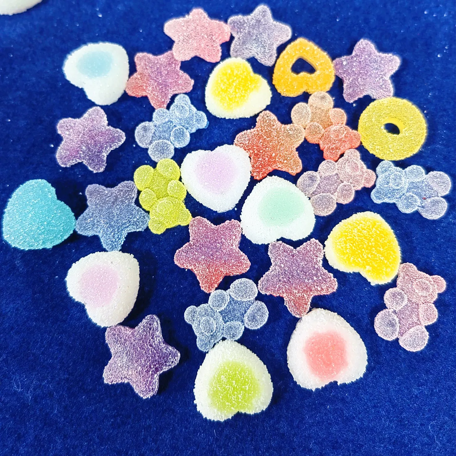 15Pcs Donuts Heart Candy Charms for Slime DIY Polymer Filler Addition Slime Accessories Toys Modeling Clay Kit for Children