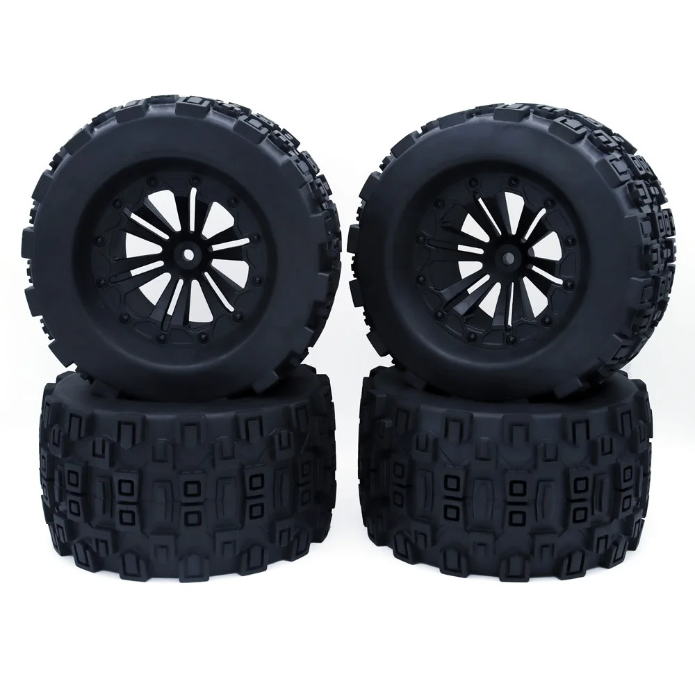 ZD Racing 4PCS 1/10 Monster truck wheels tires 120 mm 125 mm Tires Wheels Buggy for for 1:10 RC Car Crawler Traxxas Scx10 HSP