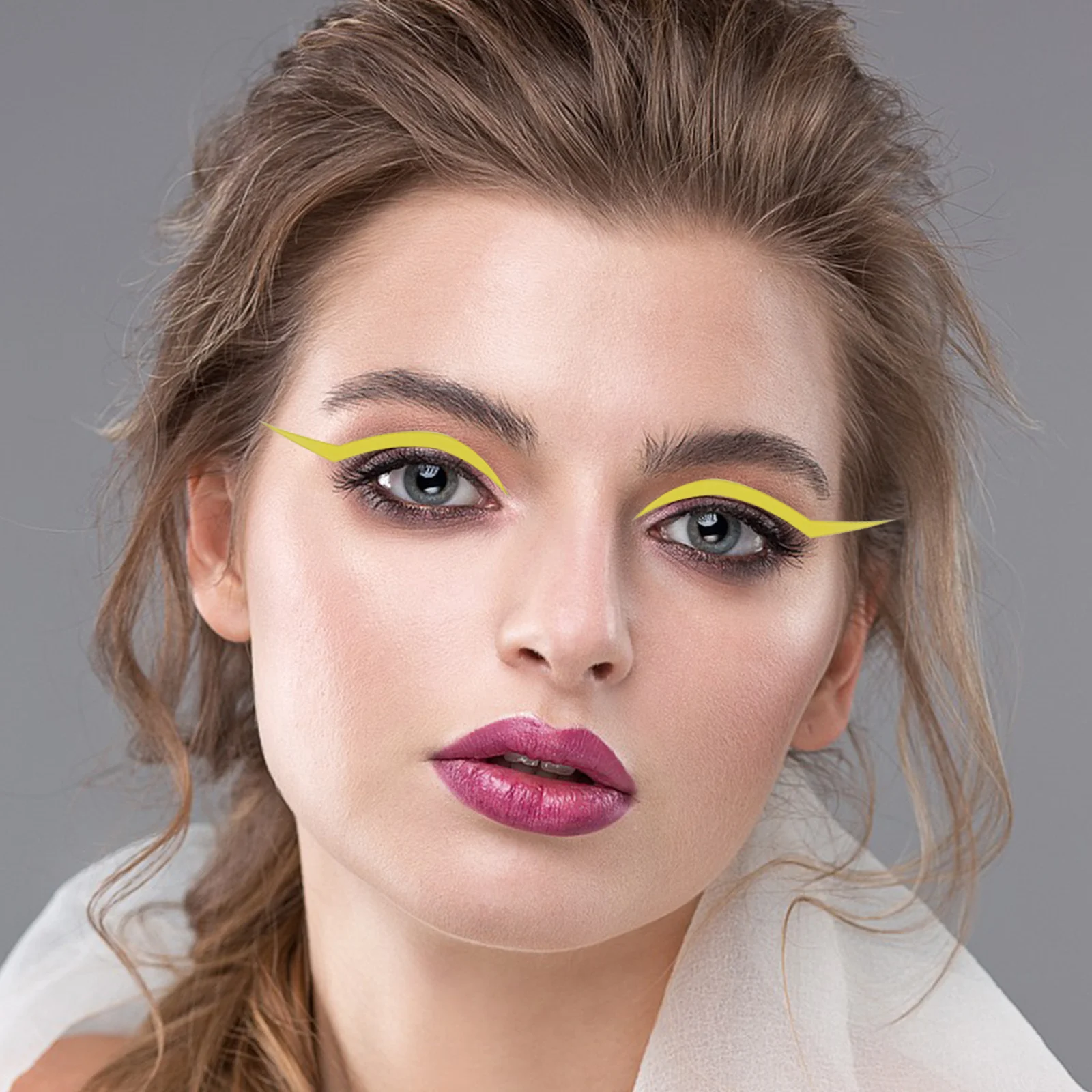 4Sets Colorful Eyeliner Sticker Wear Resistant Eye Line Stickers Easy Apply Makeup Tool for Stage Party Eyeliner Sticker