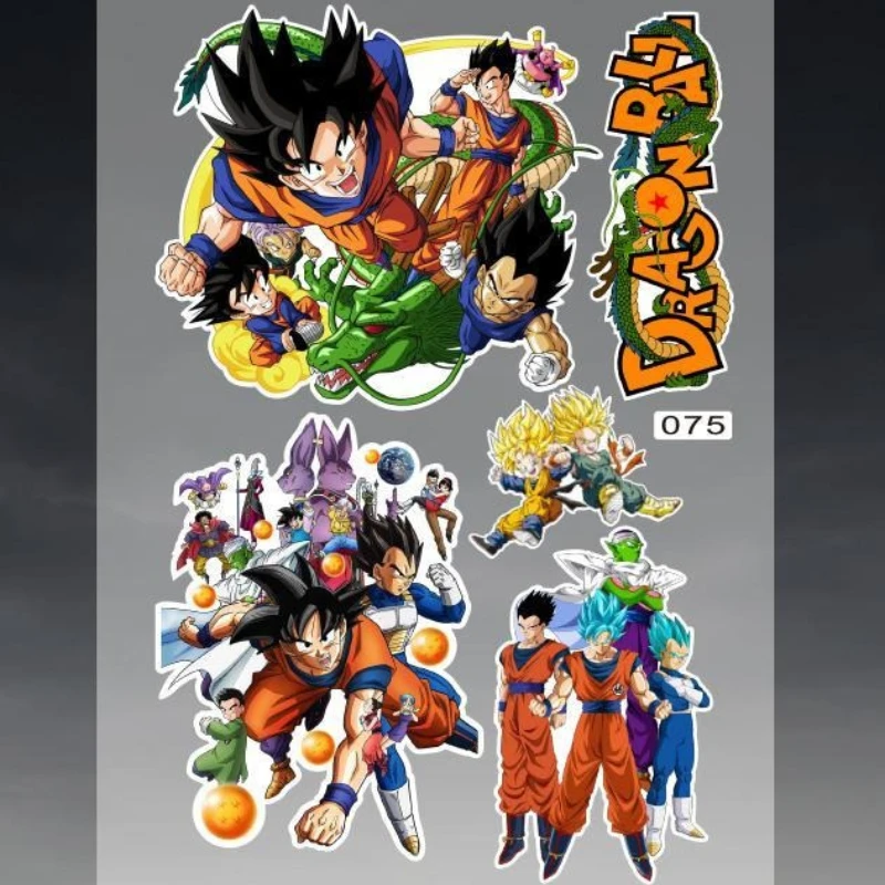Neuer Dragon Ball Son Goku Majin Buu Chi Chi Anime Cartoon Aufkleber Motorrad Elektrofahrzeug Kratzerabdeckung Dekorativer Aufkleber – Detail 3