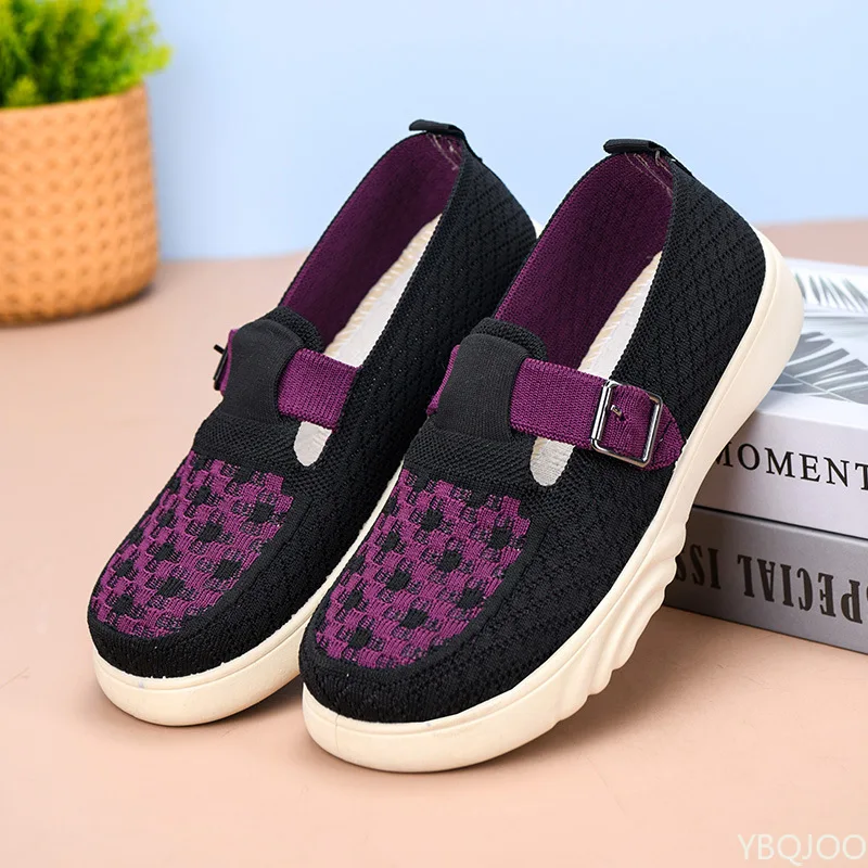 جديد الصيف جوفاء تنفس شبكة السيدات أحذية الأدبية الرجعية شقة المرأة الصنادل الأحذية الراحة موضة باوتو أحذية نسائية