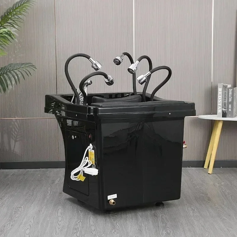 Y Shampoo Basin Removable SPA Constant Temperature Heating Shampoo Chairs Barber Shop Styling Hair Salon Furniture