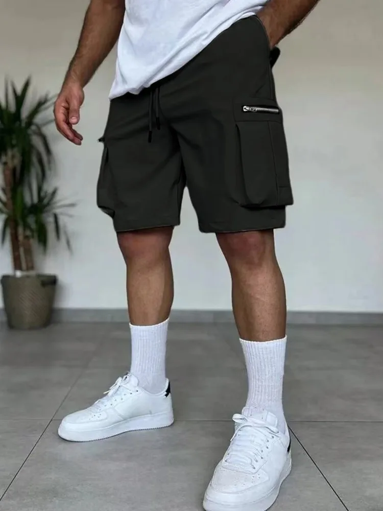 

Summer Men's Cargo Shorts American Style Three-Dimensional Pockets Short Pants Men Casual Fashion All-match Work Shorts Man