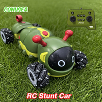 Rc Stunt Cars Drift Racing Car Intelligent Insect Robot Toy 4WD 2.4G Remote Control Twist Vehicles with Spray Boys Toys Kids