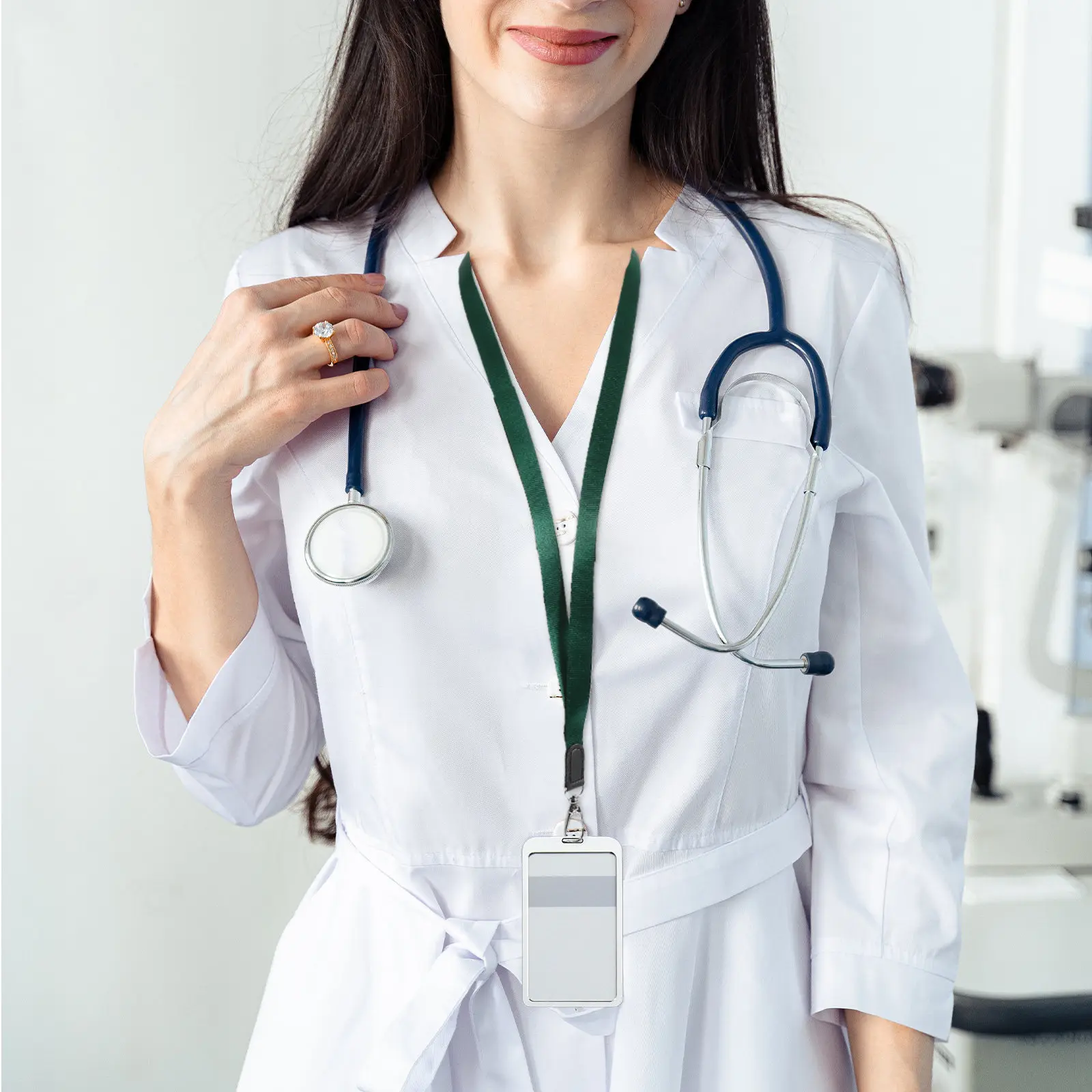 

10 шт. прочных шнурков из цинкового сплава для рабочих пропусков, бейджей, идентификационных карт, именных бирок, для офиса и школы