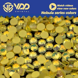 VDD SS6-SS30 406 Yellow-Nebula Glass Rhinestones Crystal Flatback Glitter Strass Stone For Nail Art DIY Crafts Decorations