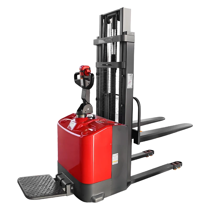 Customized New 3 Ton Electric Stacker Battery Forklift Stand 1000-2000kg Lifting Pallet Pedestrian 2000m Walk Drive