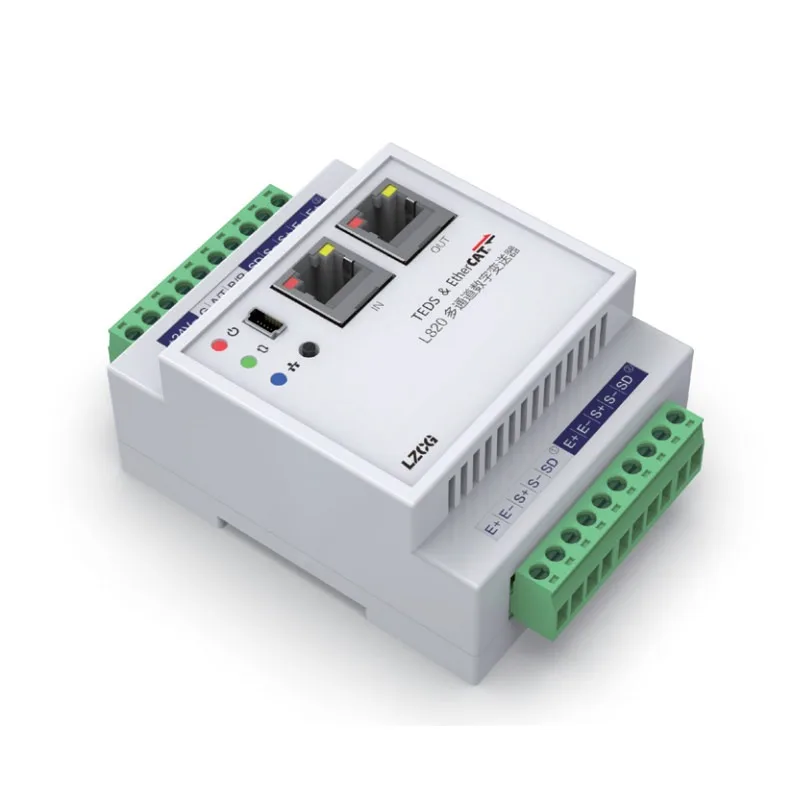 RS485+EtherCAT/Ethernet power quasi digital transmitter amplifier L820 dual cha-nnel/triple