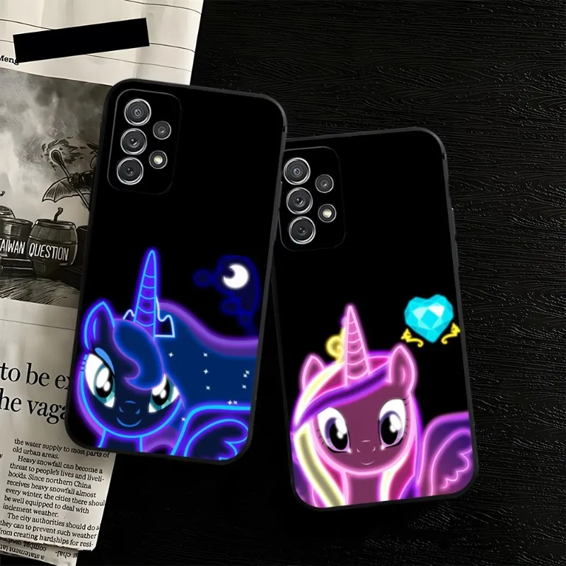 My LittleS P-PonyS Phone Case Back For Samsung S22 S23 S30 S21 S20 S9 S10 S8 S7 S6 Pro Plus Edge Ultra Fe Silicone Soft Cover