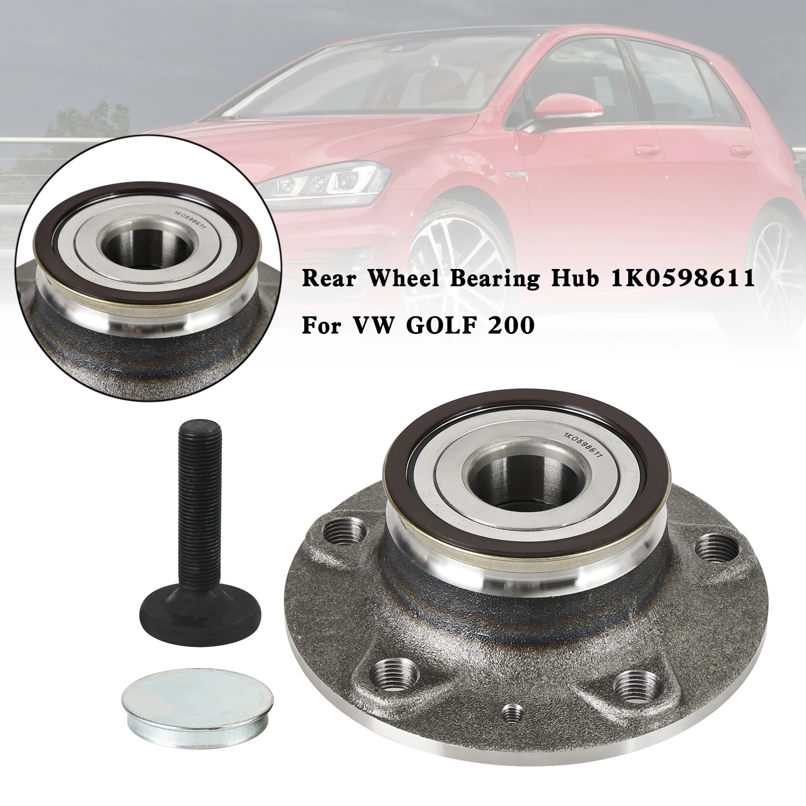 Artudatech Rear Wheel Bearing Hub 1K0598611 For VW GOLF 2003+